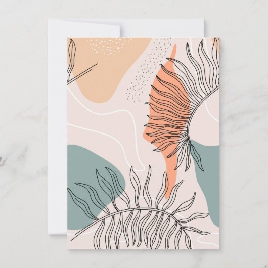 Het avontuur begint Modern Afstuderen van de Foto Kaart (Achterkant)