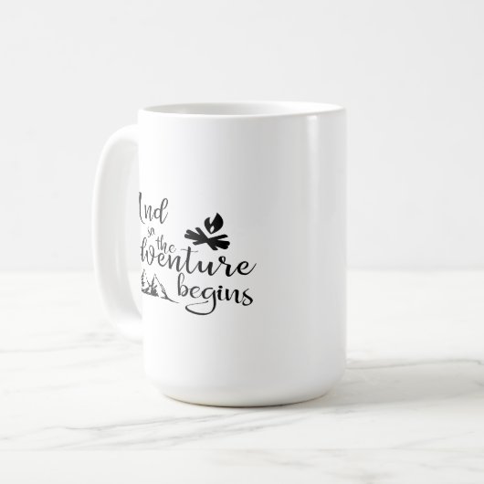 Het avontuur begint Mok (Voorkant links)