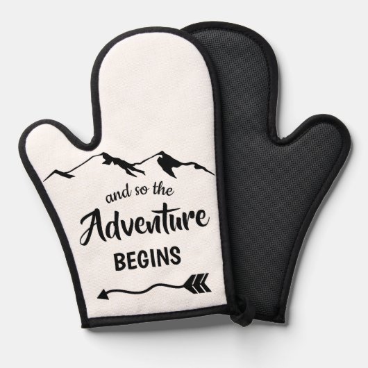 Het avontuur begint Motivatie Ovenwant (Voorkant / Achterkant)