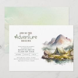 Het avontuur begint Natuur bergen Afstuderen Kaart