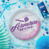 Het avontuur begint papieren bordje (Feest)