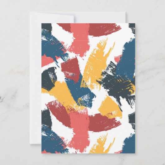 Het avontuur begint penseelstreek foto afstuderen kaart (Achterkant)