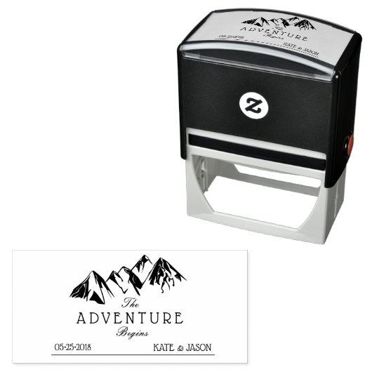 Het avontuur begint ⎢ roestbruine bruine stempel (In situ)