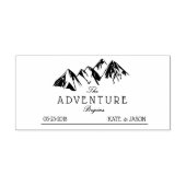 Het avontuur begint ⎢ roestbruine bruine stempel (Design)