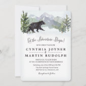 Het avontuur begint rustieke bruiloft uitnodiging (Voorkant)