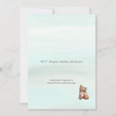 Het avontuur begint Rustisch Baby shower | Lynx Kaart (Achterkant)