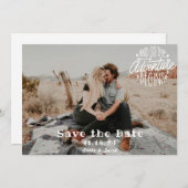 Het avontuur begint sparen de Datum (Voorkant / Achterkant)