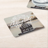 Het avontuur begint sparen de Datum Kartonnen Onderzetters (Schuin)