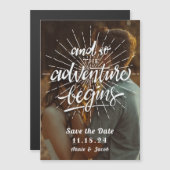 Het avontuur begint sparen de Magnet van de Datum (Voorkant / Achterkant)