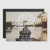 Het avontuur begint sparen de Magnet van de Datum (Voorkant / Achterkant)