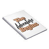 Het avontuur begint spiraal foto Notitieboek (Rechterzijde)