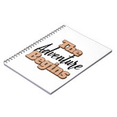 Het avontuur begint spiraal foto Notitieboek (Linkerzijde)