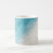 Het avontuur begint strand bruiloft gunsten koffiemok (Center)