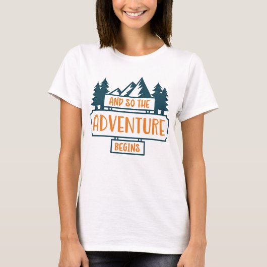 Het avontuur begint t-shirt (Voorkant)