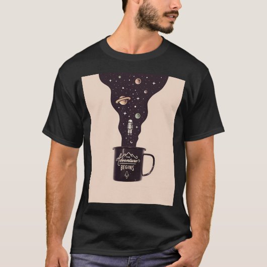 Het avontuur begint t-shirt (Voorkant)