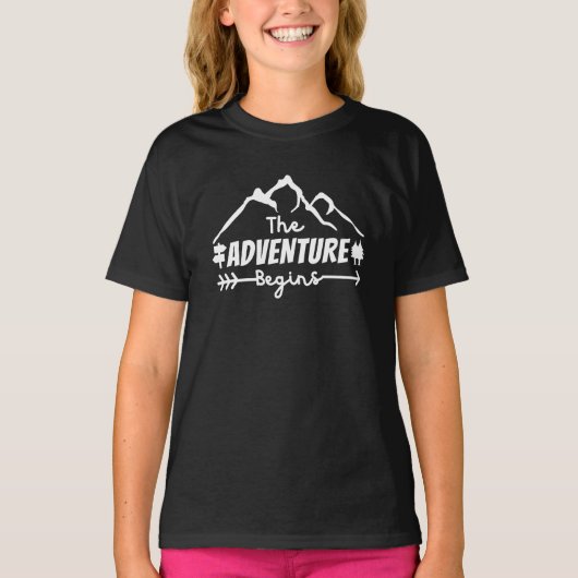Het avontuur begint t-shirt (Voorkant)