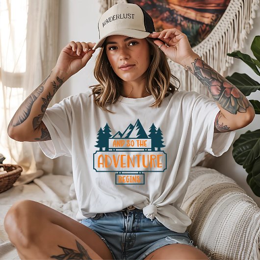 Het avontuur begint t-shirt