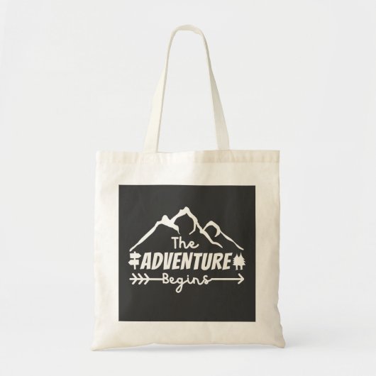 Het avontuur begint tote bag (Voorkant)