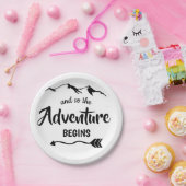 Het avontuur begint Trendy Papieren Bordje (Feest)