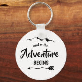 Het avontuur begint Trendy Sleutelhanger (Voorkant)