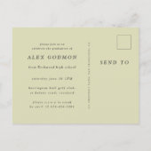 Het avontuur begint uitnodiging briefkaart (Achterkant)