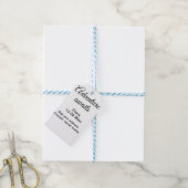 Het avontuur begint voeg naam toe datum jaar plaat cadeaulabel (Met Touw)