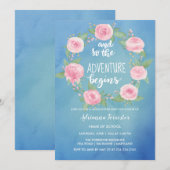 Het avontuur begint | Waterverf Afstuderen Kaart (Voorkant / Achterkant)