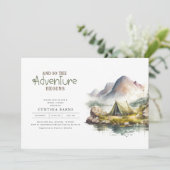 Het avontuur begint Wilde Vrijgezellenfeest van de Kaart (Staand voorkant)