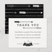 Het avontuur Geachte Kaarten van Dank u voor Baby  (Voorkant / Achterkant)