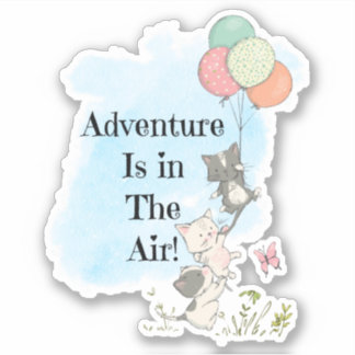 Het avontuur in de Air Kittens Sticker