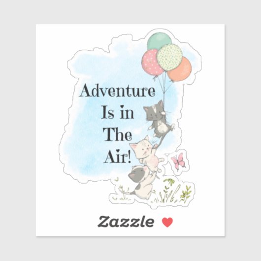 Het avontuur in de Air Kittens Sticker (Vel)