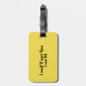 Het avontuur in het grote brede ergens Label Bagagelabel (Achterkant verticaal)