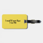 Het avontuur in het grote brede ergens Label Bagagelabel (Achterkant horizontaal)