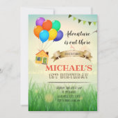 Het avontuur is buiten partijuitnodiging kaart (Voorkant)