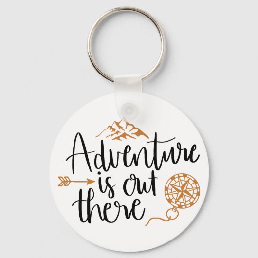 Het avontuur is buiten sleutelhanger (Voorkant)