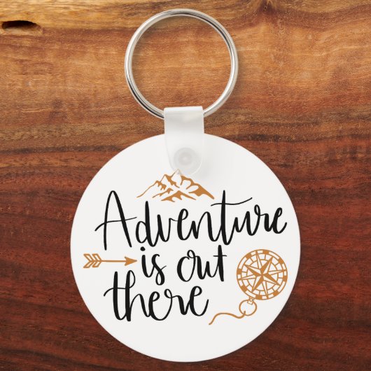 Het avontuur is buiten sleutelhanger (Voorkant)