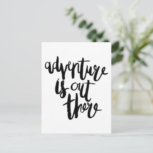 Het avontuur is er briefkaart (Staand voorkant)
