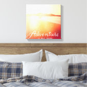 Het avontuur is er canvas afdruk (Insitu (Slaapkamer))