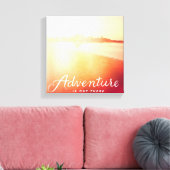 Het avontuur is er canvas afdruk (Insitu (Woonkamer))