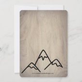 Het avontuur is er in het Baby shower van de houth Kaart (Achterkant)