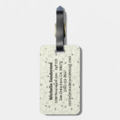 Het avontuur is er in het Bagagelabel van het vlie (Achterkant verticaal)