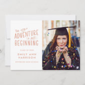 Het avontuur is het Afstuderen van de Foto van het Aankondiging (Voorkant)