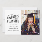 Het avontuur is het Afstuderen van de Foto van het Aankondiging (Voorkant)