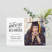 Het avontuur is het Afstuderen van de Foto van het Aankondiging (Staand voorkant)