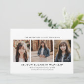 Het avontuur is nog maar net begonnen Foto Afstude Aankondiging (Staand voorkant)