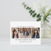 Het avontuur is nog maar net begonnen Foto Afstude Briefkaart (Staand voorkant)