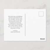 Het avontuur is nog maar net begonnen Foto Afstude Briefkaart (Achterkant)