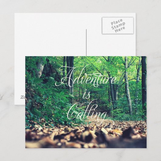 Het avontuur roept briefkaart (Voorkant / Achterkant)