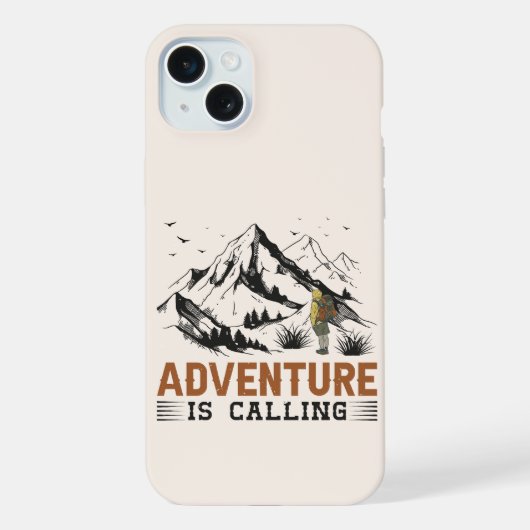 Het avontuur roept iPhone hoesje (Achterkant)