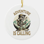 Het avontuur roept keramisch ornament (Voorkant)